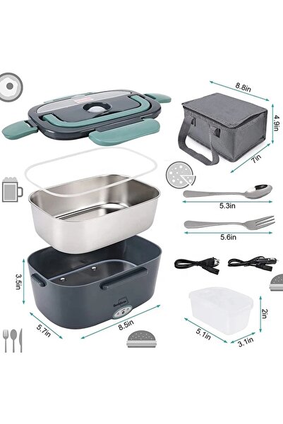 Choice EU PLug Electric Lunch Box 80W Portable Heated Lunchbox Adults Include...