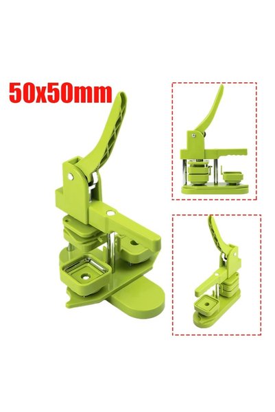 Choice3 green 50x50mm Square Refrigerator Badge Press Machine Rotating Manual...