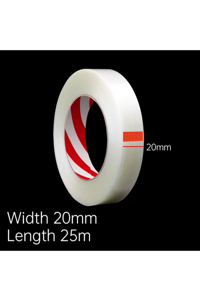 choice2 25M 20mm Width 25mStriped Fiber Tape Lithium Battery Pack Insulation ...