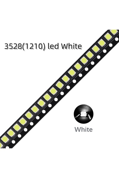 Choice8 100 قطعة من رقائق LED SMD 3528 بيضاء (طرفان)