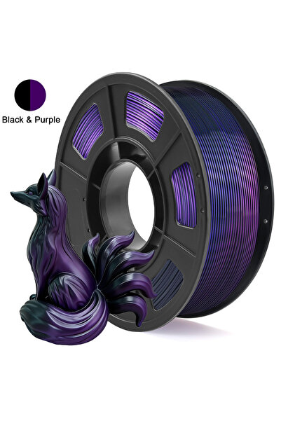 Choice4 Black Purple Dual Color PLA 3D Printer Filament 1.75mm 250g Spool, Hi...