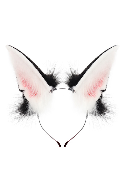 Choice3 Blackwp Handmade Animal Fur Wolf Fox Ears Headband Cosplay Headwear H...