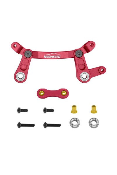 Choice Red OGRC Aluminum Alloy Steering Bellcrank And Link Kit for 1/10 Arrma...