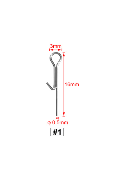 Choice No 1 Rosewood Fishing Bait Stinger Spike Connecting Pins Needle Swivel...