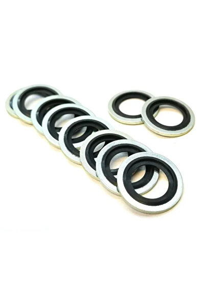 Choice13 M18 10pcs 10pcs Zinc Plated Bonded Seal Washers Hydraulic Oil & Petr...