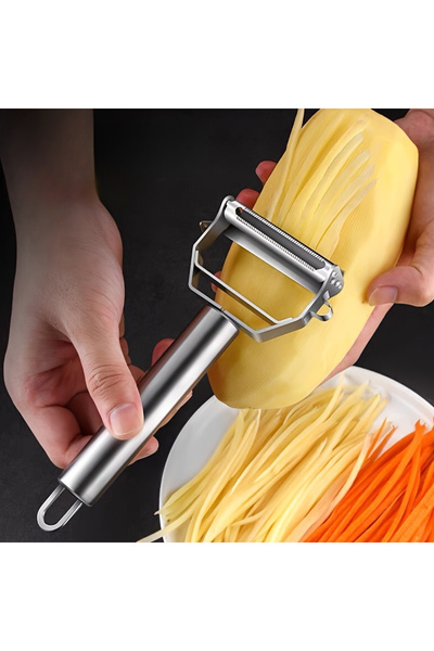 Choice 2in1 Stainless Steel Potato Cucumber Carrot Grater Peeler Vegetables F...
