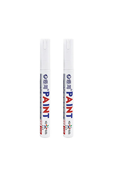 Choice 2 white 2Pcs colored Permanent Paint Pen Colorful Tire Markers Rubber ...