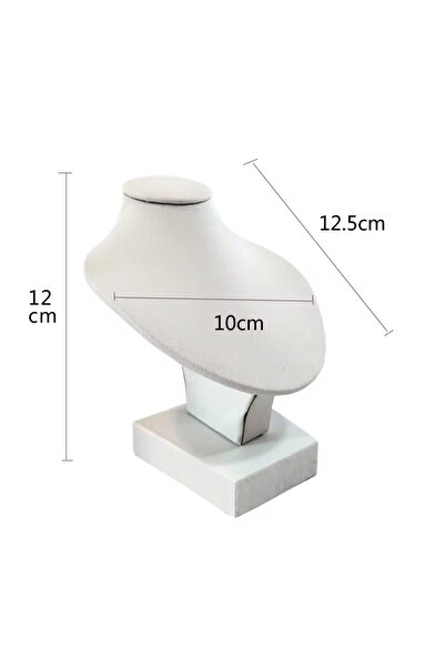 Choice6 1PCS White PU High-quality Velvet Jewelry Display Stand MiNi Necklace...