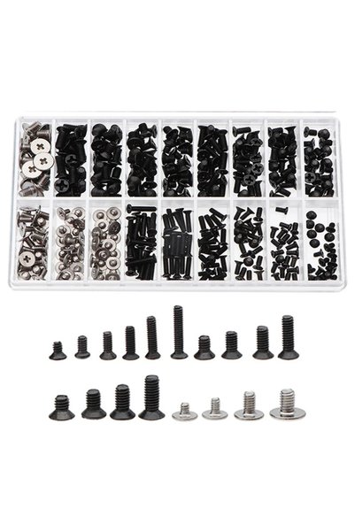 Choice 360PCS Flat Head Screws Replacement Kit M2 M2.5 M3 Machine Screws for ...