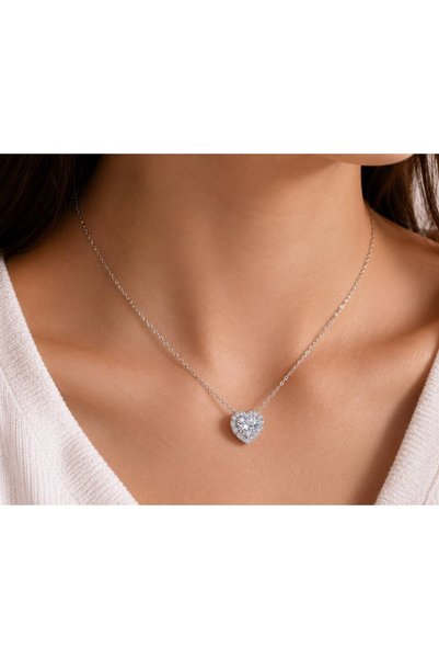 Le Manolia Accessories BEYAZ KALP ÇELİK KOLYE BİLEKLİK VE RENK DEĞİŞTİREN 3D SATÜRN KIZ KÜRESİ SEVGİLİLER GÜNÜ HEDİYELİK
