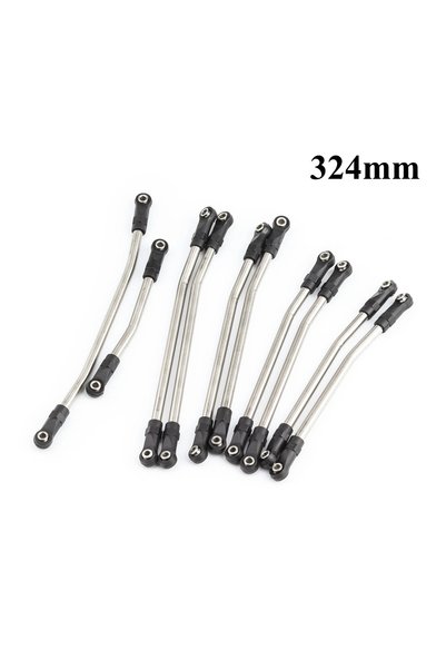 Choice1 Axial SCX10 II 324mm 313mm/324mm Metal Link Set Linkage Steering Rod ...