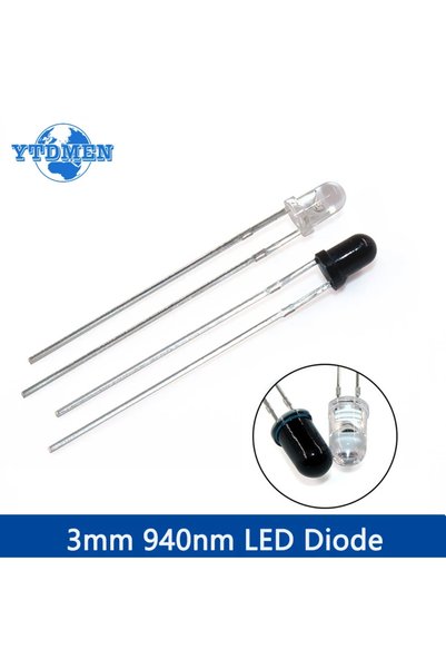 Choice YTDMEN 3mm-20pcs 10Set 10pairs 3mm 5mm 940nm LEDs Infrared Emitter and...