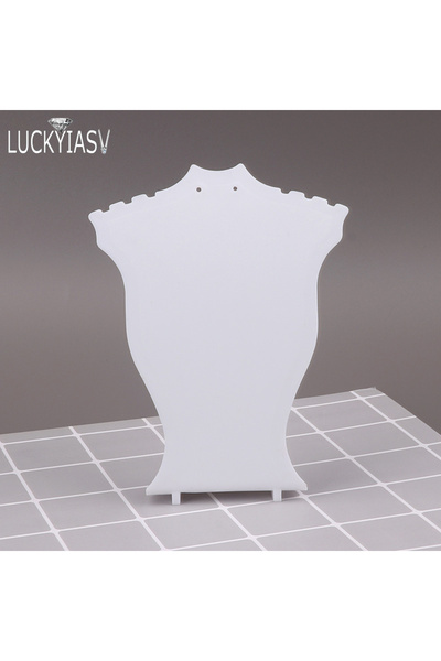 Choice White 2 Acrylic Mini Necklace Display Mannequin Pendant Model Jewelry ...
