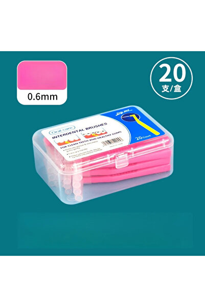 Choice4 Pink 20Pcs Interdental Brush For Dental Orthodontic Clean Between Tee...