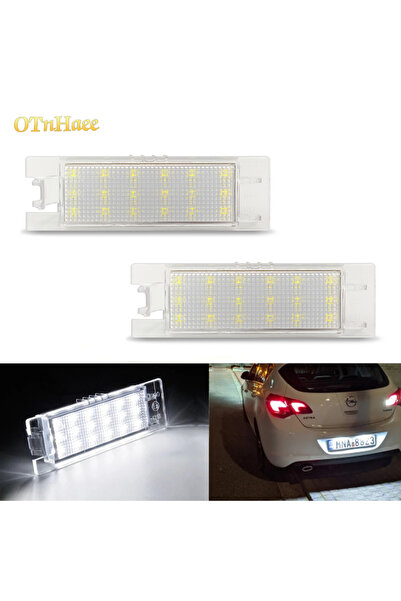 Choice مصباحان LED أبيض 6000 كلفن للوحة ترخيص سيارة أوبل أسترا K J H كورسا D ...