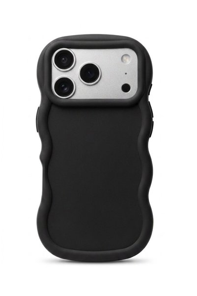 Vissona iPhone 17 Pro Max Uyumlu Dalgalı Tasarım Kamera Korumalı Mat Silikon ...
