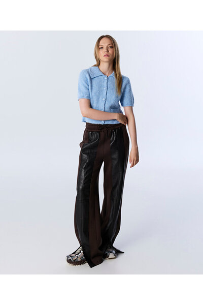 Twist SUNİ DERİ MIX COLORBLOCK PANTOLON