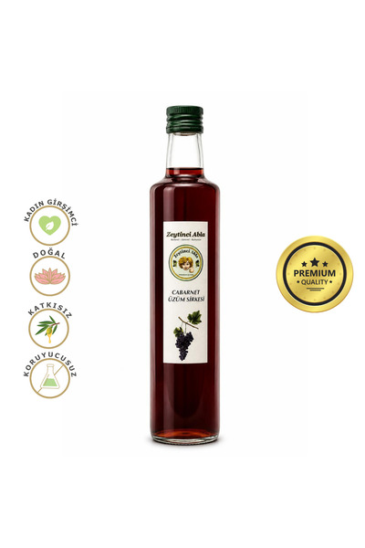 Üzüm Sirkesi Cabarnet - Doğal Ev Yapımı 500 ml