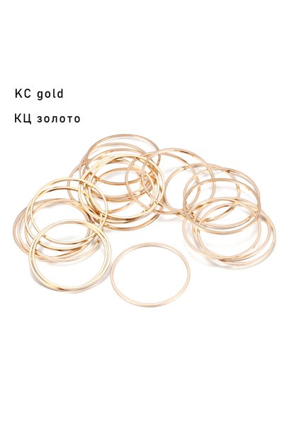 Choice 30 مم × 20 قطعة KC Gold 20-50 قطعة/مجموعة 8-40 مم حلقات معدنية مستديرة...