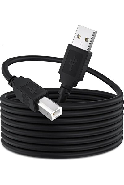 Derwell 5 Metre 5mt Yazıcı Kablosu Ara Printer Usb Bağlantı Kablosu Network L...