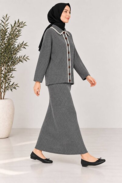 MAY MARA Women's Tricot Set with Ruffle Details and Skirt