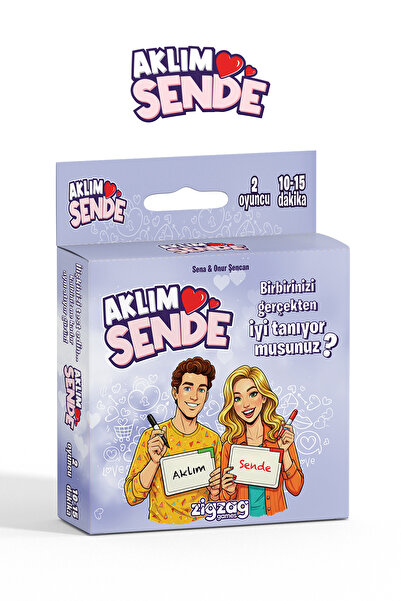 Zigzag Games Aklım Sende – Çiftler İçin Eğlenceli İlişki Oyunu | 2 Kişilik Aş...