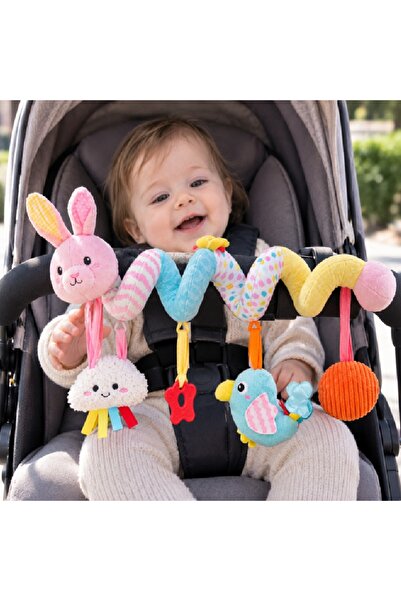 Schulzz Figured Newborn Baby Stroller Crib Bed Rattle Baby Car Compatible Sen...