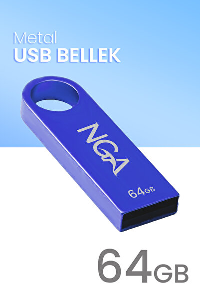 NGA 64 GB Usb Bellek Metal Gövde Güvenli USB Memory - Flash Drive