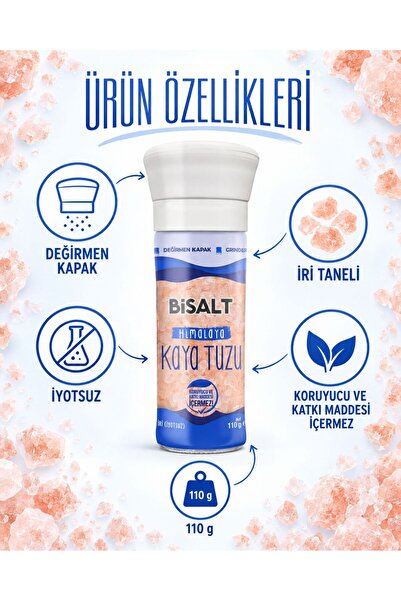 Bisalt Himalaya Kaya Tuzu Değirmen 110 G