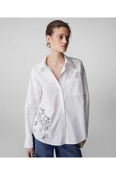 İpekyol Embroidered Poplin Shirt