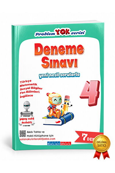 SALAN OKUL RESMİ VE ORİJİNAL SATICI 4. SINIF TÜM DERSLER DENEME SINAVI