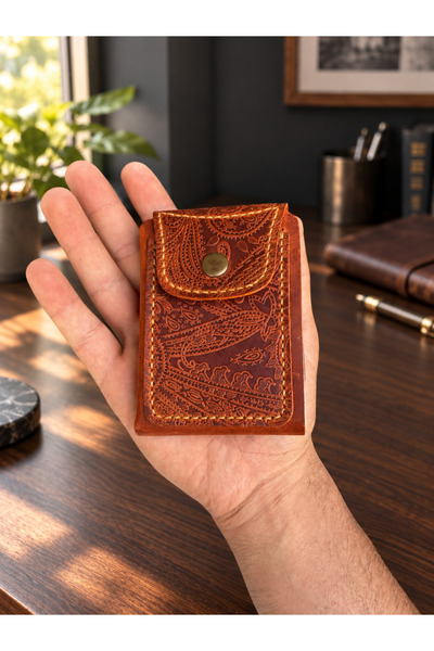 Valnero (Şık, Avrupa tarzı premium algı) Genuine Leather Handmade Wallet |   Compact and Stylish Design with Cash Capacity of 8,000-10,000