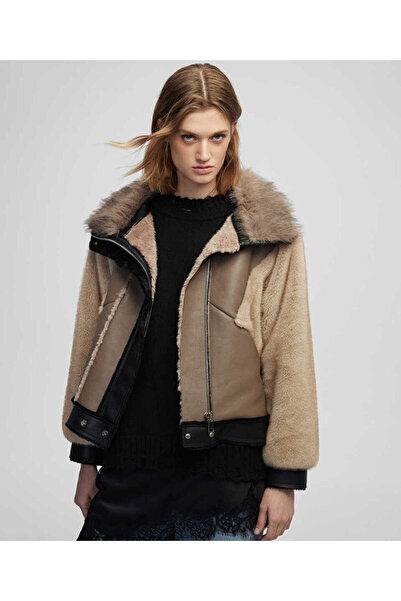 İpekyol Kumaş mix colorblock mont
