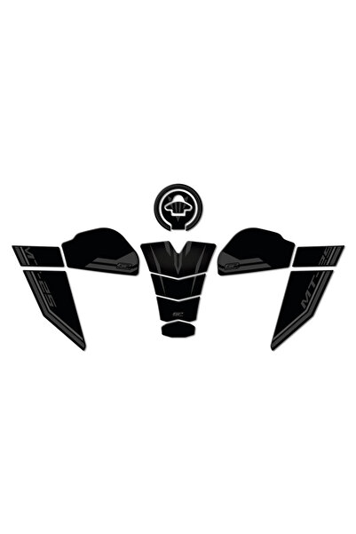 GP KOMPOZİT Yamaha MT-25 2020-2025 Uyumlu Tank Pad Seti Siyah