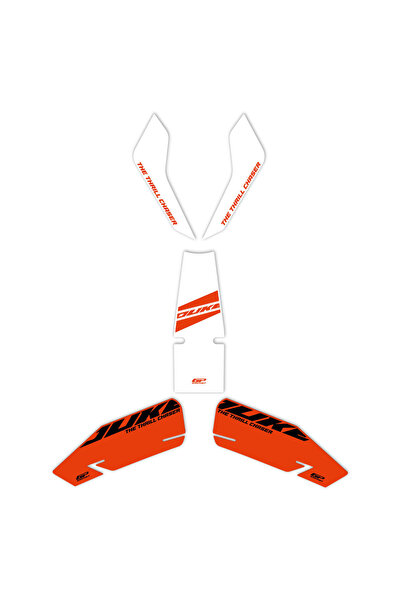 GP KOMPOZİT GP Kompozit KTM Duke 250 2024 Uyumlu Tank Pad Seti Beyaz