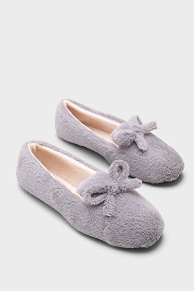 Capone Outfitters Patrica Plush Bowknot Ballerina