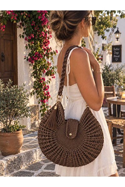 Sertdemir handmade SALYANGOZ MODEL MAKROME ÇANTA