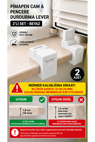 CAM & PENCERE DURDURUCU 2'Lİ SET