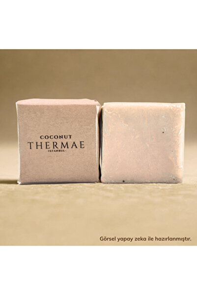 Thermae Doğal Hindistan Cevizi Sabunu 135-140gr El Yapımı Nemlendirici Vegan