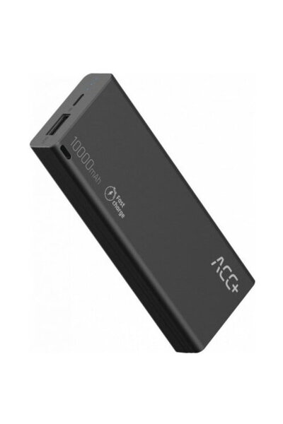 MAXCOM Baterie externă ACC+ THIN, Încărcare rapidă, 10000 mAh, Cablu MicroUSB inclus, Negru
