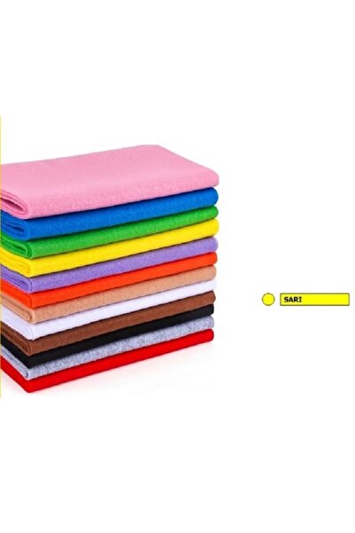 SARI 100x100 Cm ÖLÇÜLERİNDE İNCE 1MM RENKLİ HOBİ-AKTİVİTE METRELİK KEÇELER