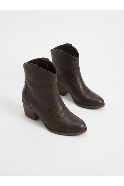 Zerenyus Akver premium bitter brown western style heeled boot
