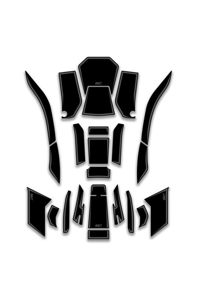 GP KOMPOZİT Honda Forza 750 2021-2024 Uyumlu Full Tank Pad Seti Siyah