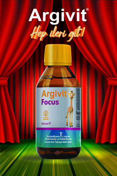 Argivit Focus Fosfotidilserin, L-Arjinin, Multivitamin ve Multimineral İçeren Sıvı 150 ml