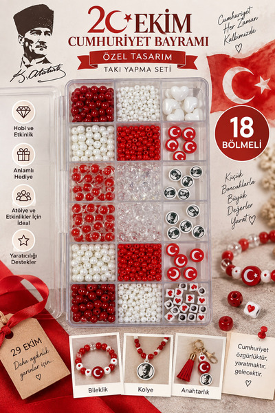 By MO Accessories Σετ κατασκευής κολιέ βραχιόλι για την Ημέρα της Δημοκρατίας...