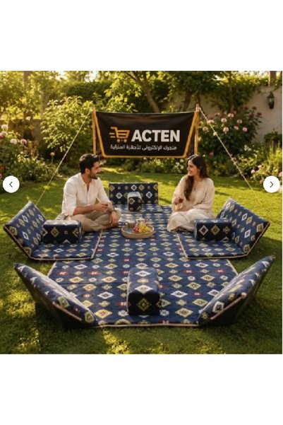 ACTEN كرسي أرضي نفر قابل للطي مع مسند ظهر قابل للتعديل، مثالي للرحلات والتخيي...