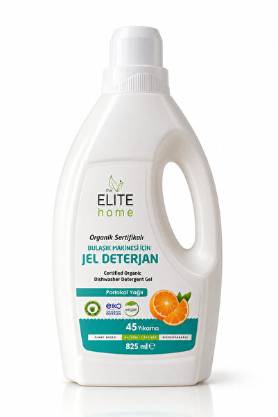 The Elite Home Dishwasher Gel Detergent 825 ml Organic, Vegan, Natural, Orang...