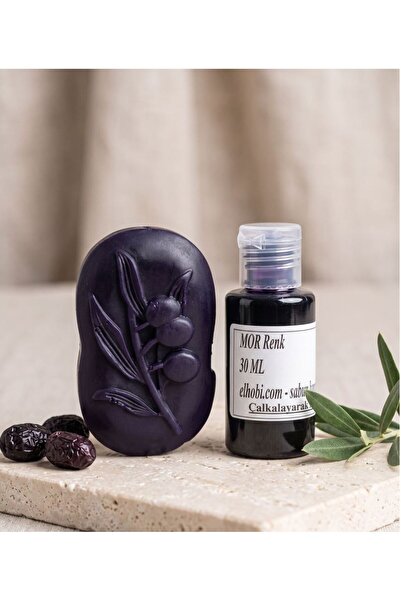shop 1 adet Sabun Boyası veya Renklendirici - Mor - 30 ML