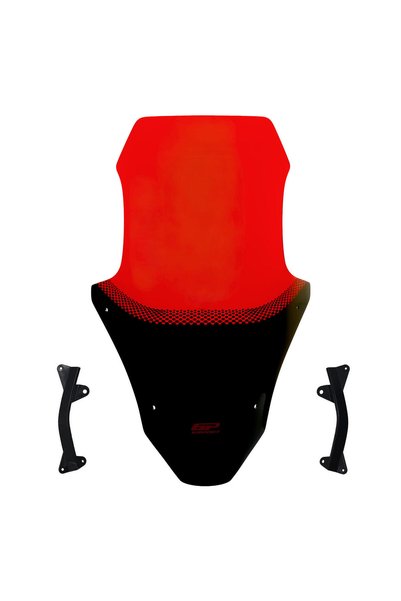 GP KOMPOZİT Honda PCX 125 / 150 2025-2026 Uyumlu Baskılı Ön Cam Kırmızı 70 cm