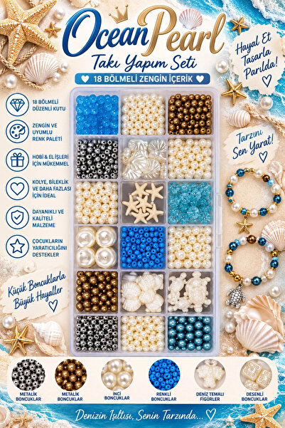 By MO Accessories Σετ χόμπι για την κατασκευή κοσμημάτων με γυάλινες χάντρες ...